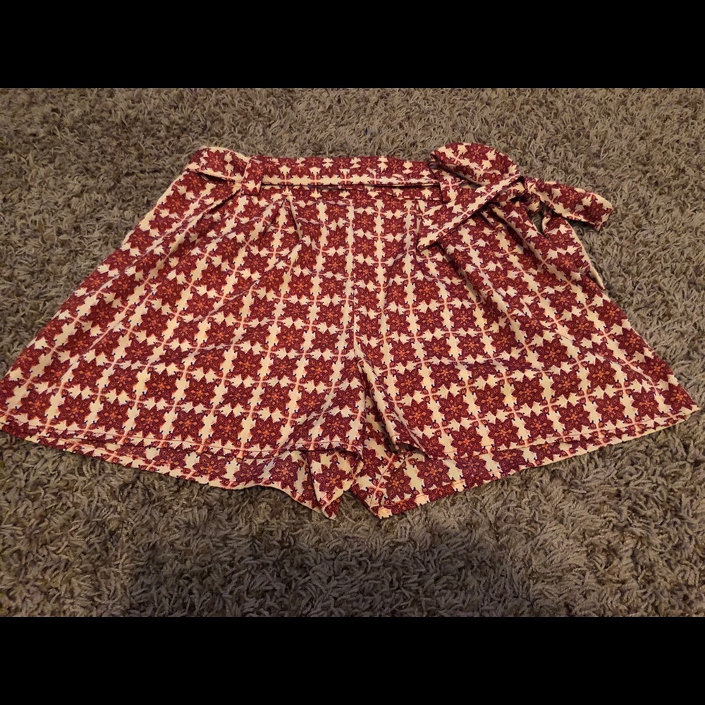 Shrinking Violet Tie Shorts